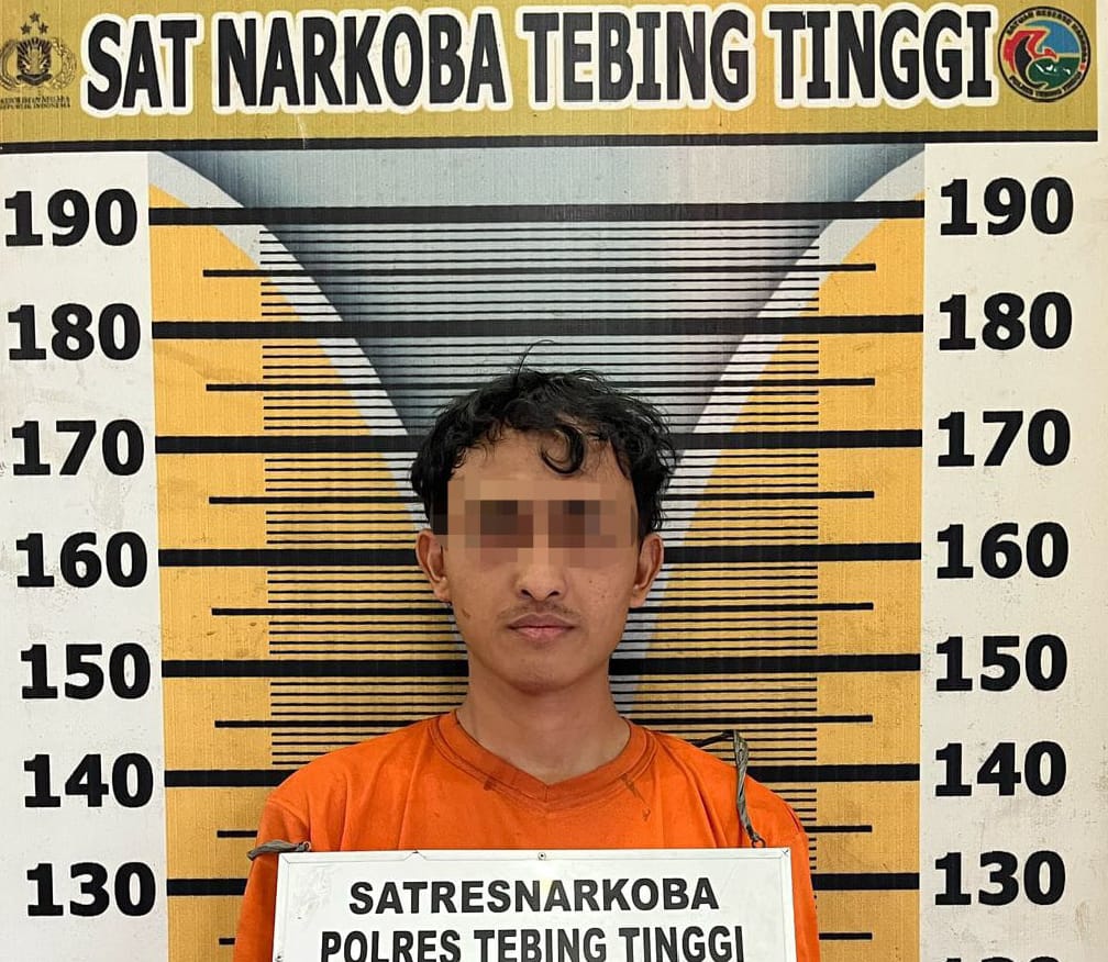 Sat Resnarkoba Polres Tebing Tinggi Tangkap Pengedar Narkoba di Paya Mabar