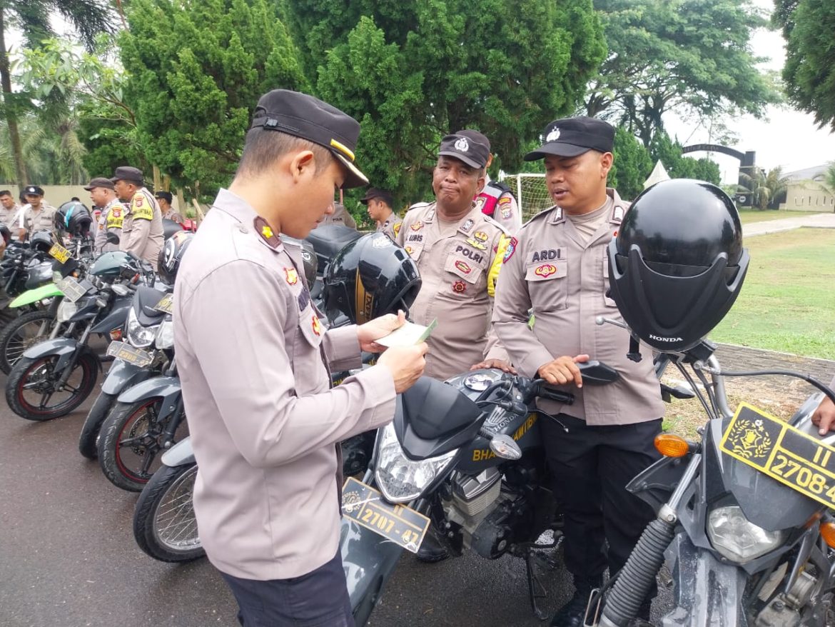 Pastikan Keamanan Idul Fitri 1446 H, Polres Sergai Cek Kesiapan Randis