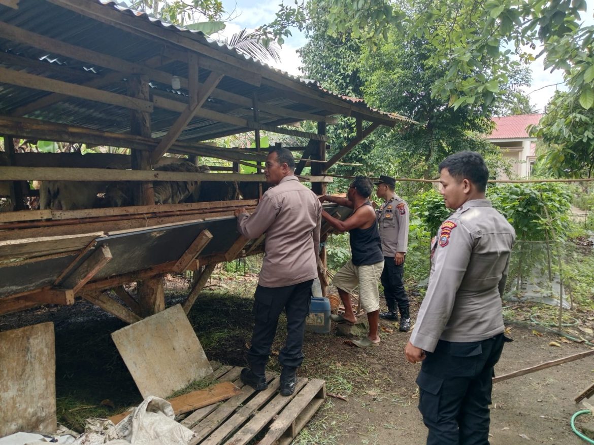 Polres Batu Bara Cooling System dan Sambang Peternak Kambing