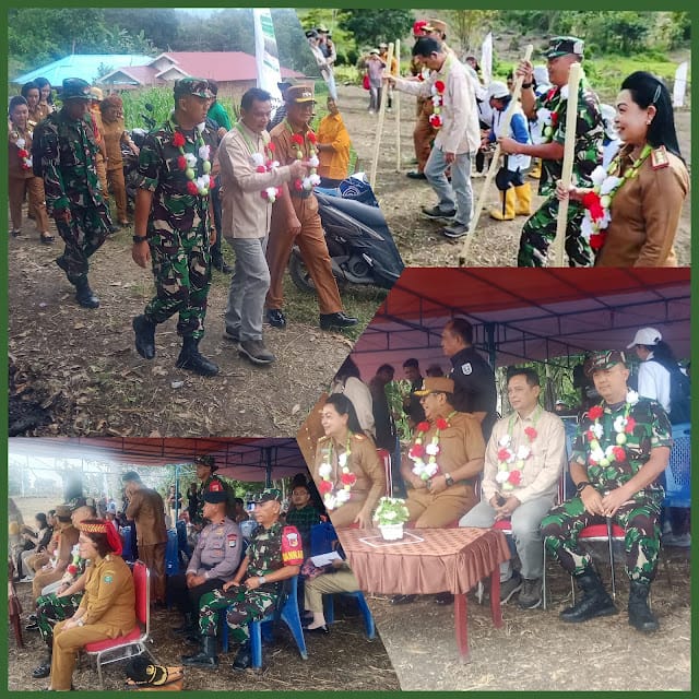 Dukung Program Pemerintah, Dandim 1307/Poso Turut Serta Dalam Penanaman Padi Perdana di Lahan Kering dan Reguler