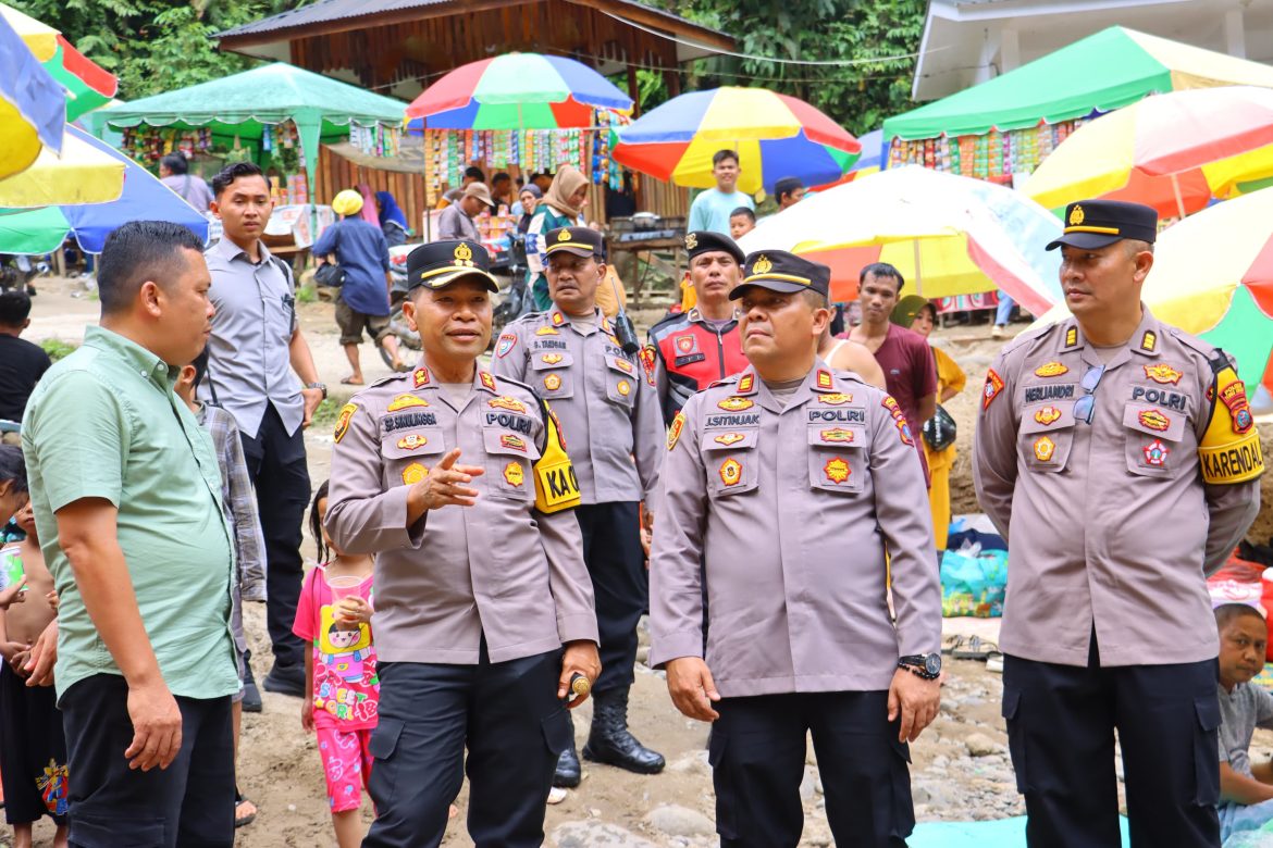 Pastikan Kesiapsiagaan Personel, Kapolres Tebing Tinggi Kunjungi Pos Pam Wisata Bartong