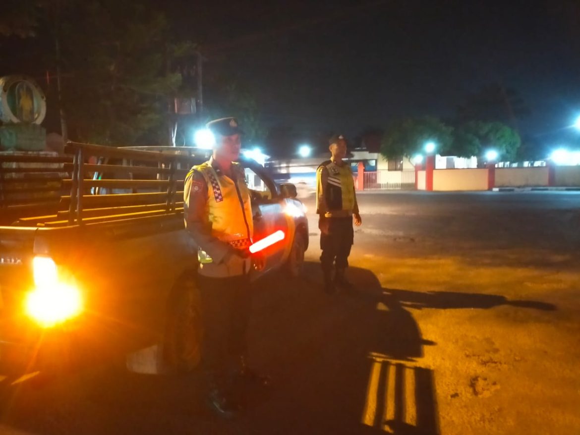 Antisipasi Tindak Pidana dan Premanisme, Polsek Padang Hulu Patroli Blue Light