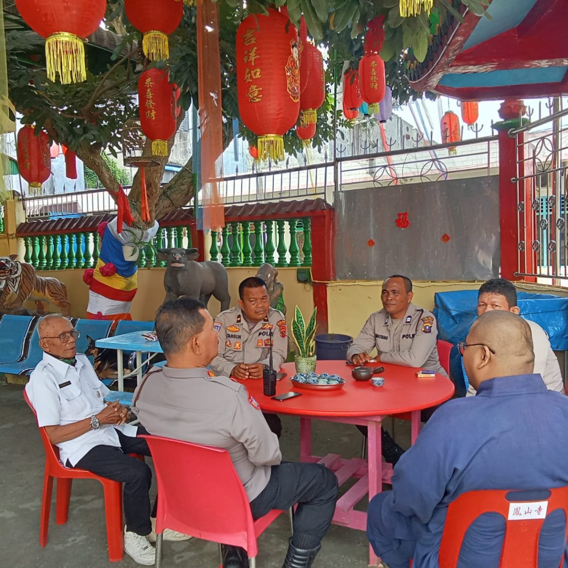 Jalin Tokoh Agama, Sat Binmas Polres Tebing Tinggi Sambangi Vihara Avalokitesvara