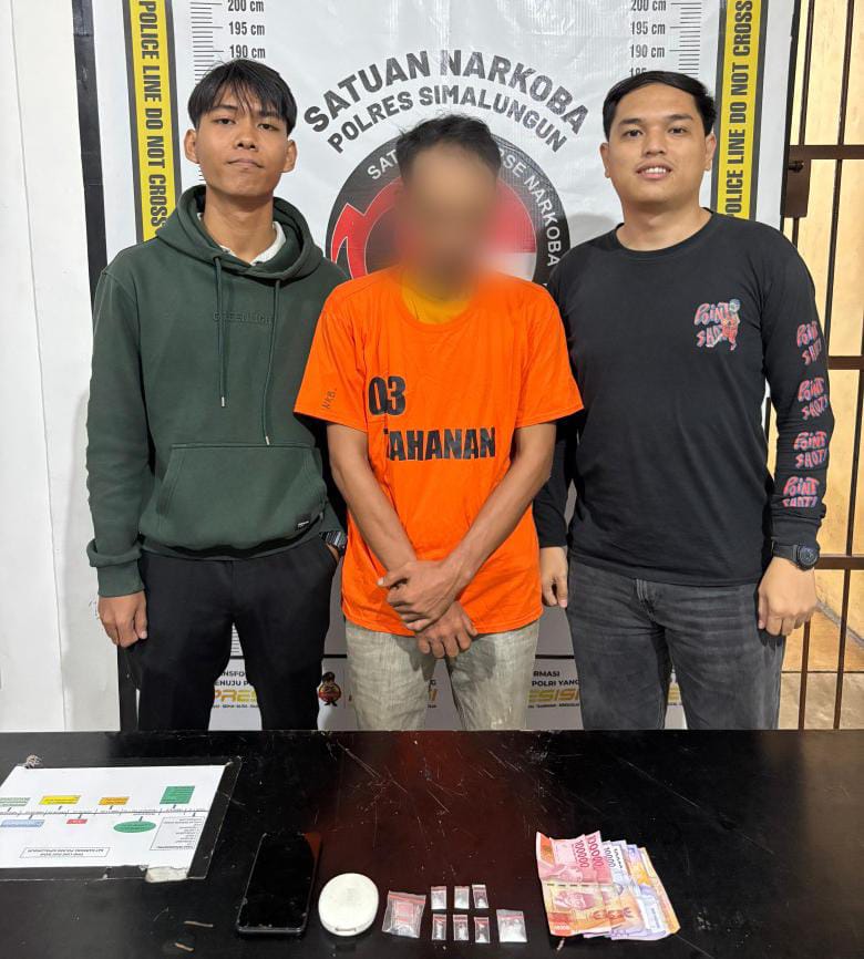 Sigap! Sat Narkoba Polres Simalungun Tangkap Pengedar Sabu di Dusun Perlanaan