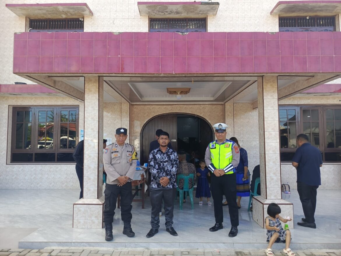 Jumat Agung, Polres Tebing Tinggi Pengamanan Perayaan Wafat Isa Almasih