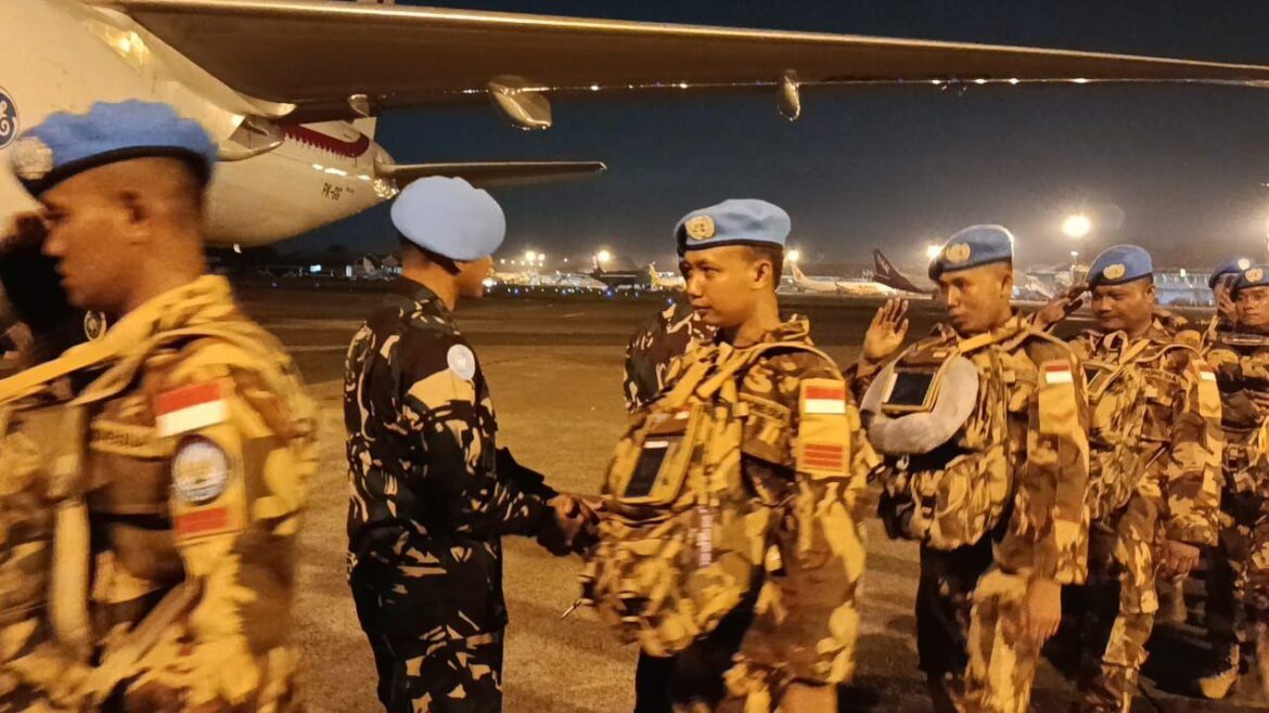 Chalk 2 Satgas Yonmek TNI Konga XXIII-S Unifil Diberangkatkan ke Daerah Misi Lebanon