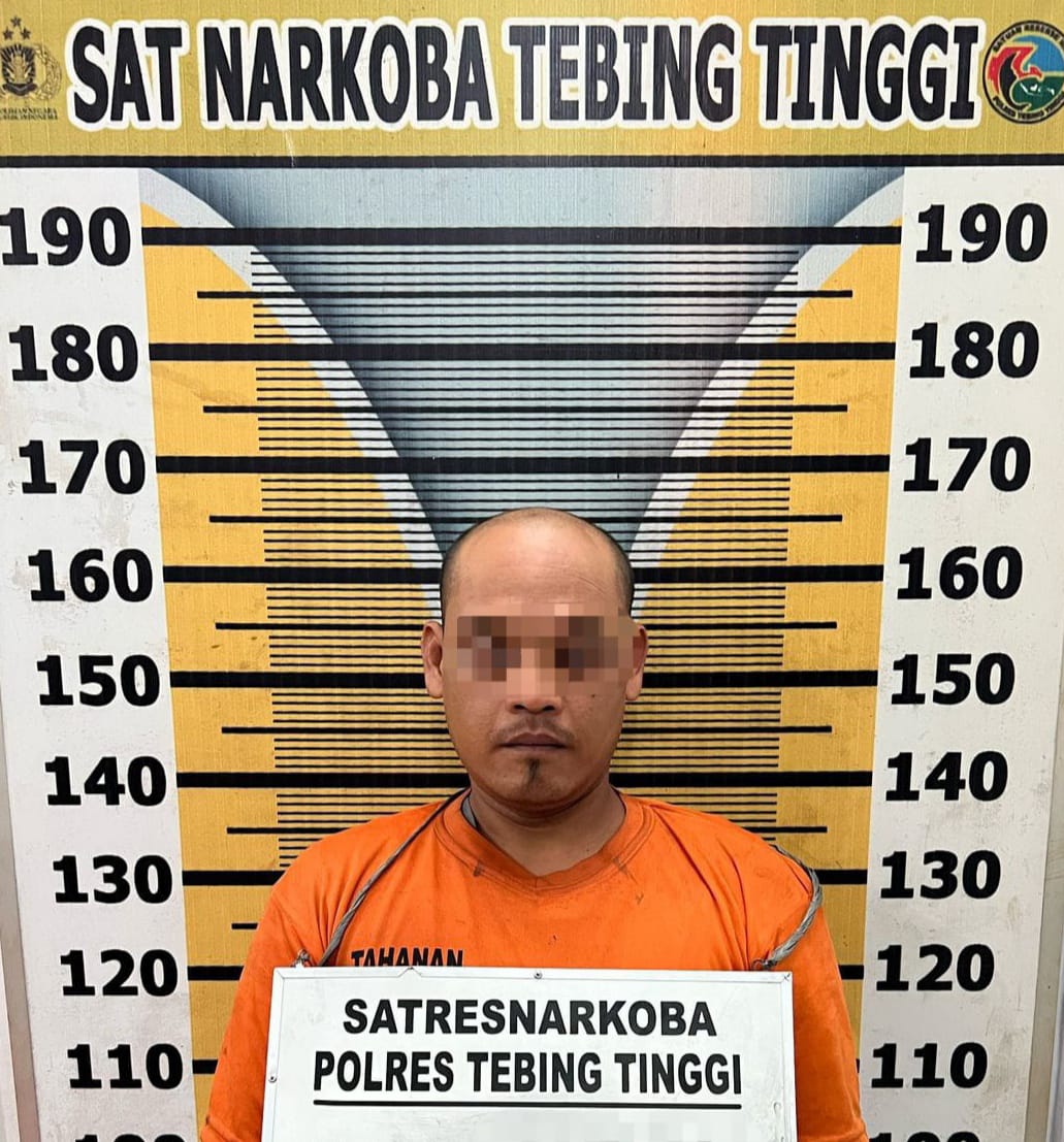 Sat Resnarkoba Polres Tebing Tinggi Amankan Residivis Sabu