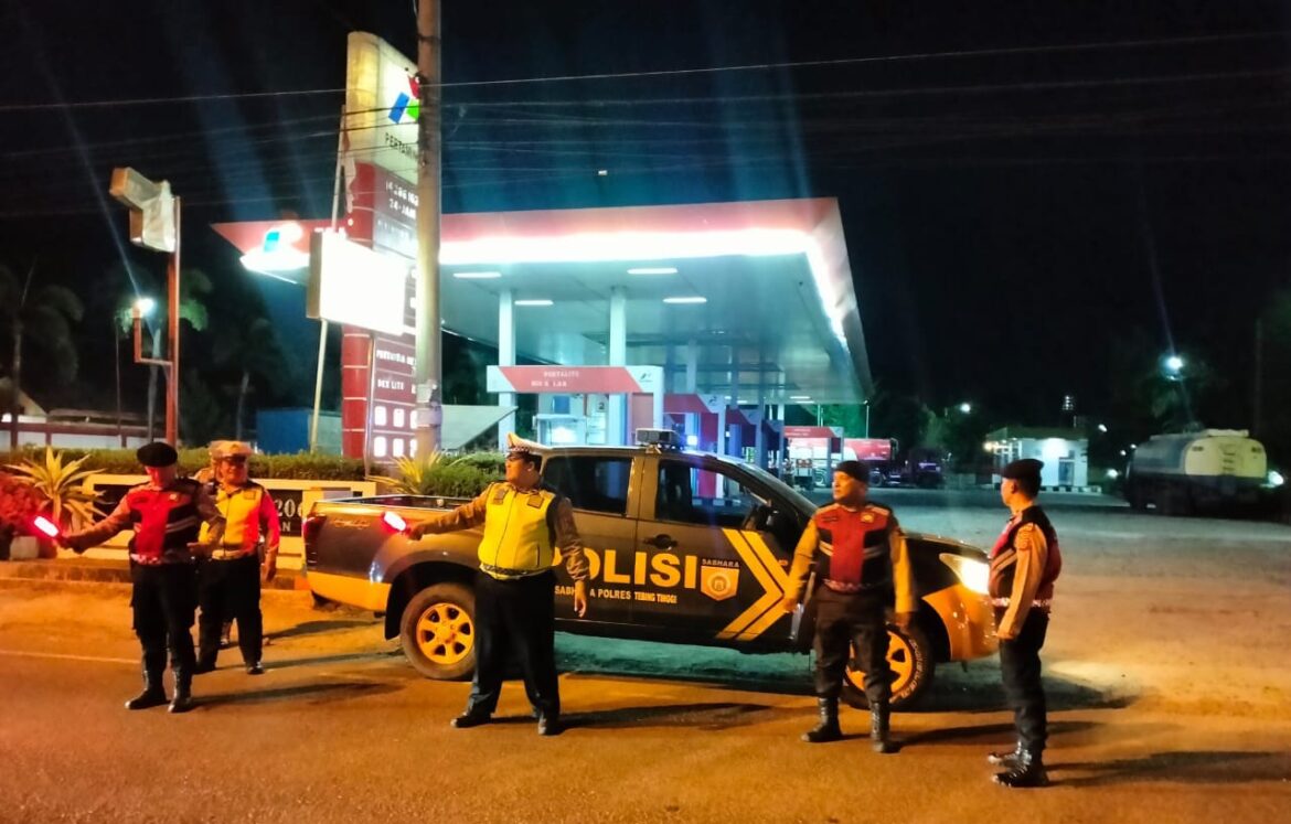 Patroli Presisi Polres Tebing Tinggi Ciptakan Situasi Kamtibmas Aman dan Kondusif