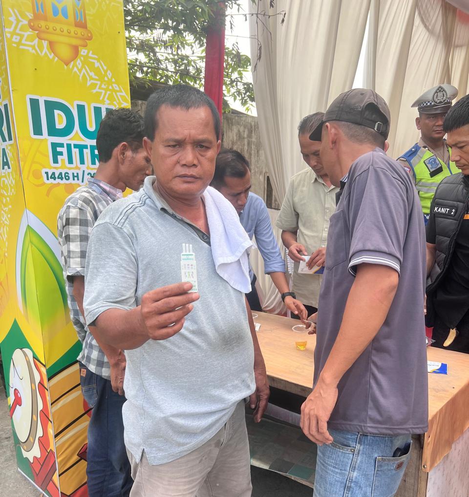Ops Ketupat 2025 Sat Narkoba Polres Sergai Tes Urine Pengemudi Angkutan Umum
