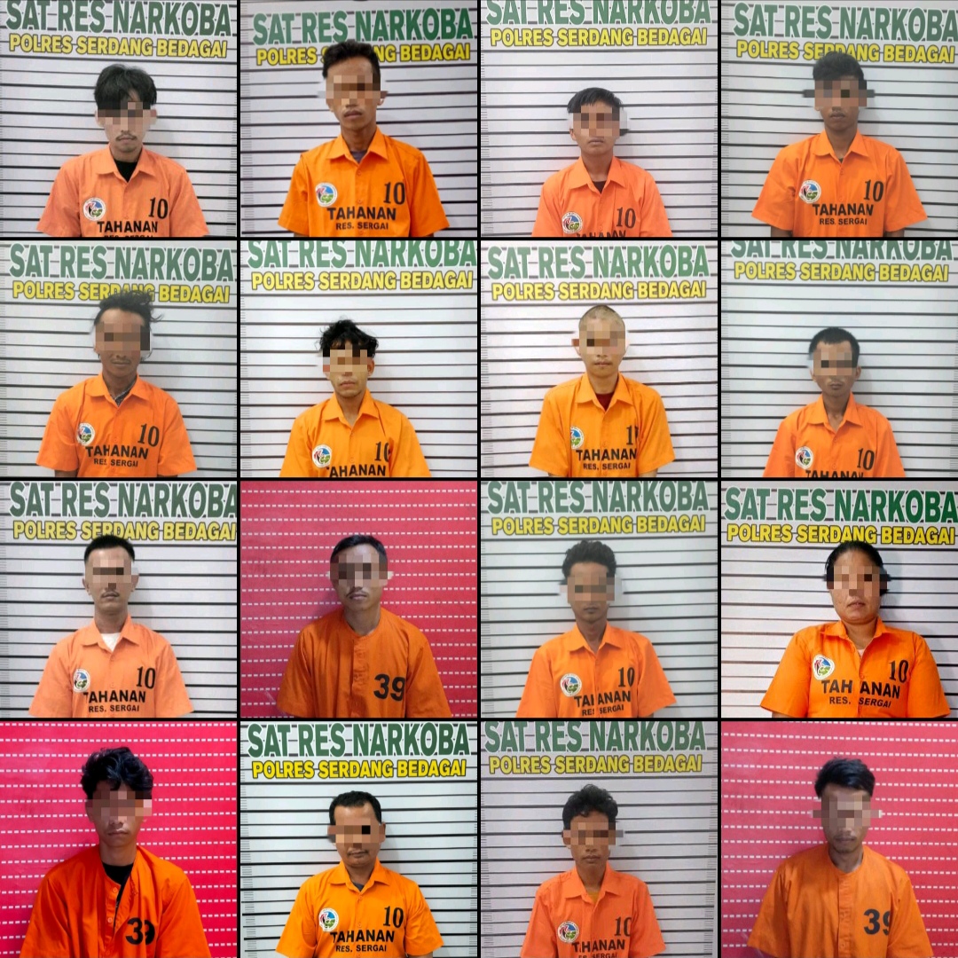 Dua Pekan Sat Narkoba Polres Sergai Berhasil Ungkap 10 Kasus Narkotika