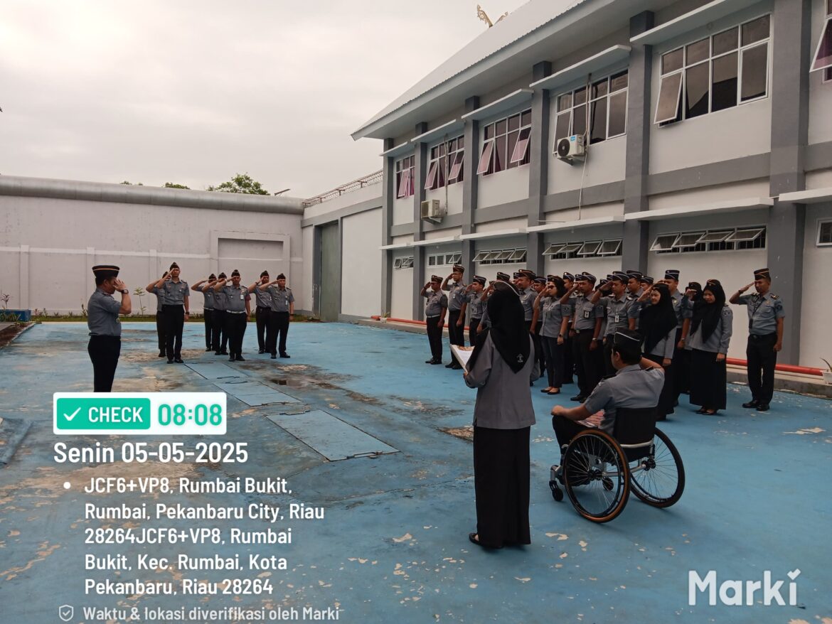 Kalapas Narkotika Rumbai Pimpin Apel Pagi, Ingatkan Untuk Jaga Integritas