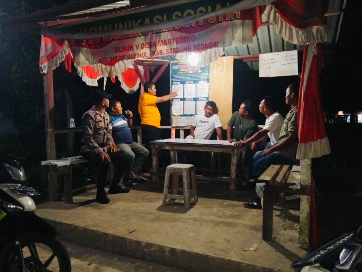 Polres Sergai dan Masyarakat Bersinergi Kamtibmas Melalui Sat Kamling