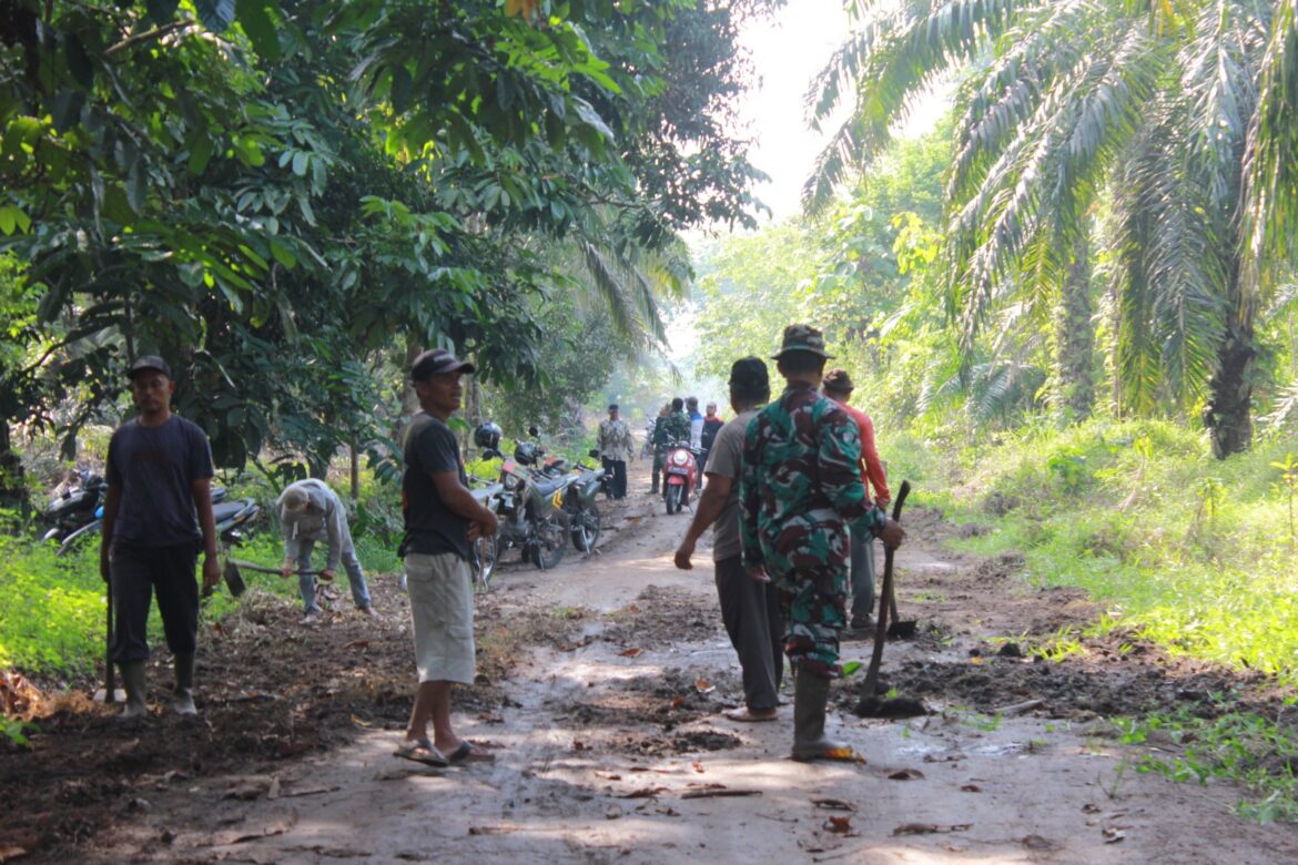 Satgas TMMD Ke-124 Kodim 0320 Dumai Pasang Target, Agar Akses Jalan Kelurahan Bukit Kayu Kapur