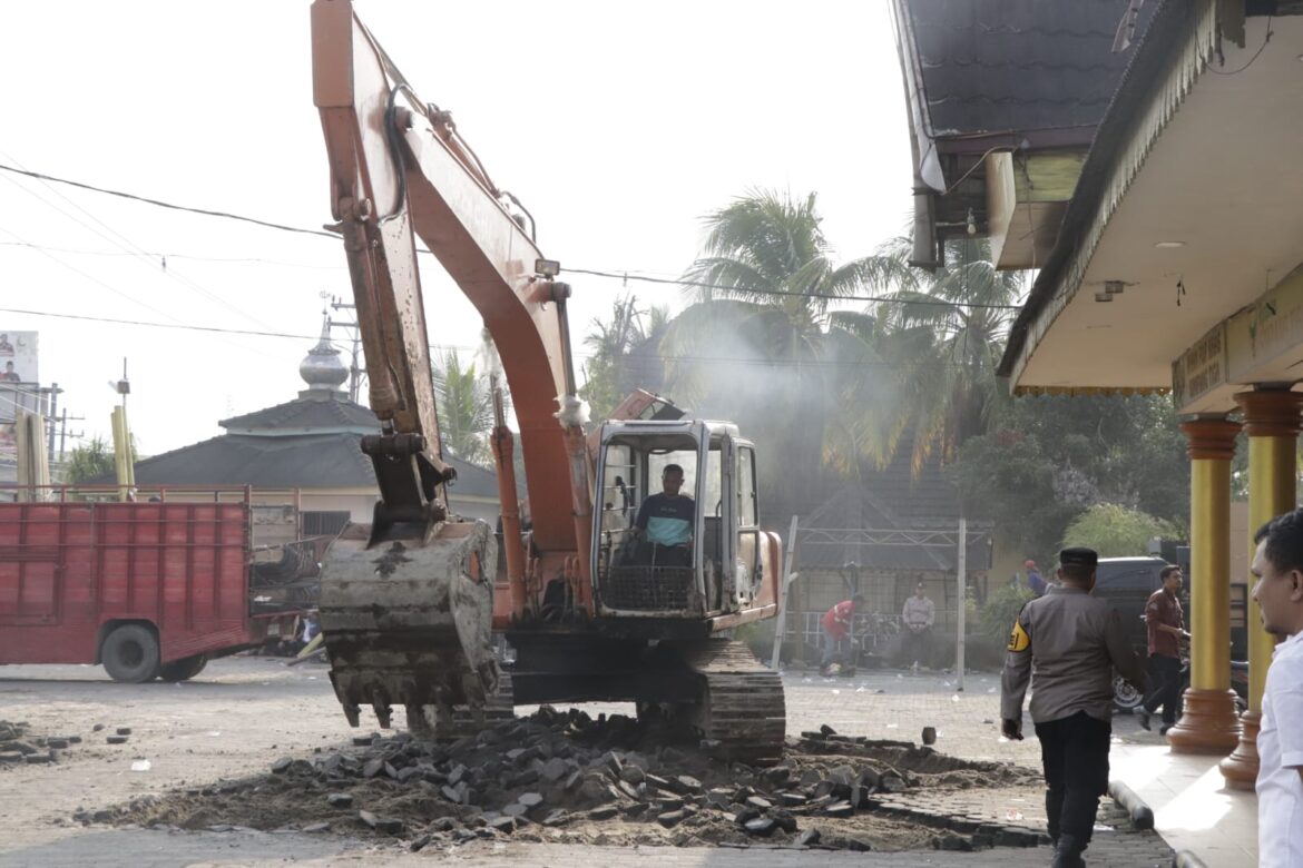 Polres Sergai Siaga Amankan Eksekusi Lahan RM Simpang Tiga Perbaungan