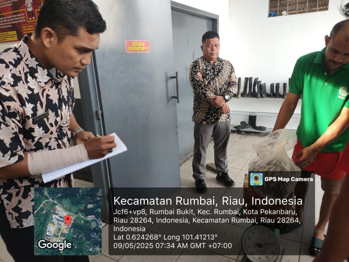 Penerimaan BAMA, (Bahan Makanan), Lapas Narkotika Rumbai rutin cek keamanan dan Kualitas