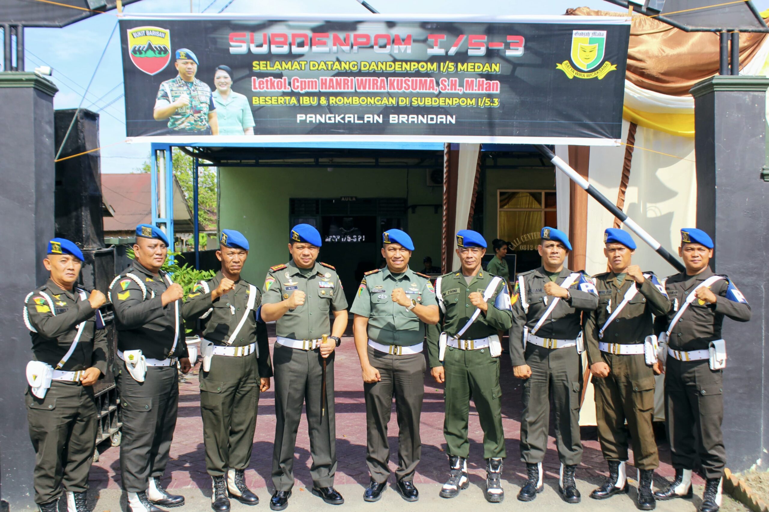 Dandenpom I/5 Medan: Sinergitas TNI-Polri dan Masyarakat Jadi Kunci Pertahanan Keamanan di Langkat