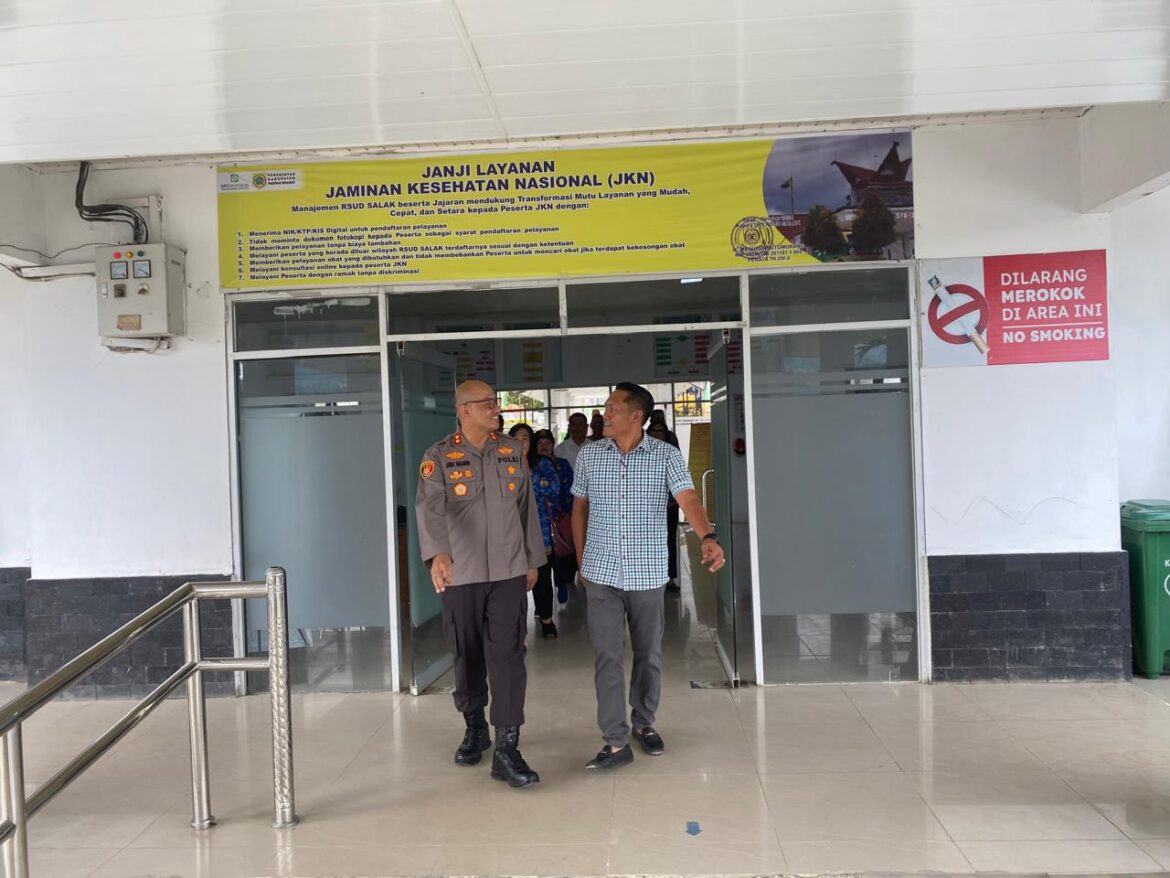 Perkuat Sinergitas Kapolres Pakpak Bharat Didampingi Wakapolres dan Para PJU Kunjungi RSUD Salak