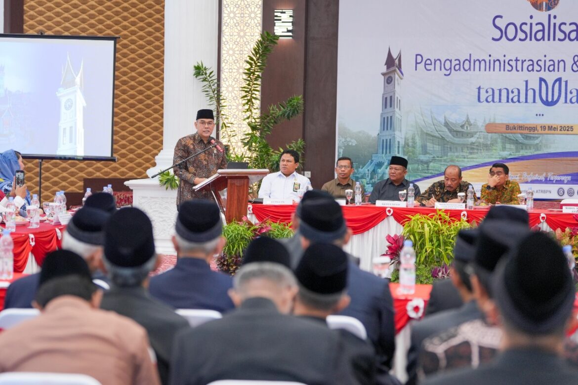 Sosialisasi di Kota Bukittinggi, Wamen ATR/Waka BPN: Sertipikat Tanah Ulayat Adalah Hak Masyarakat Hukum Adat