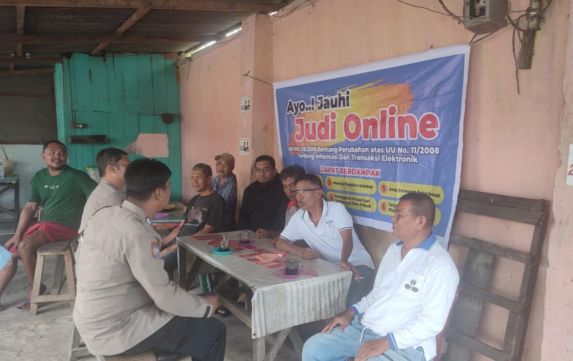 Polsek Padang Hulu Sampaikan Pesan Kamtibmas dan Ajak Warga Jauhi Judi Online