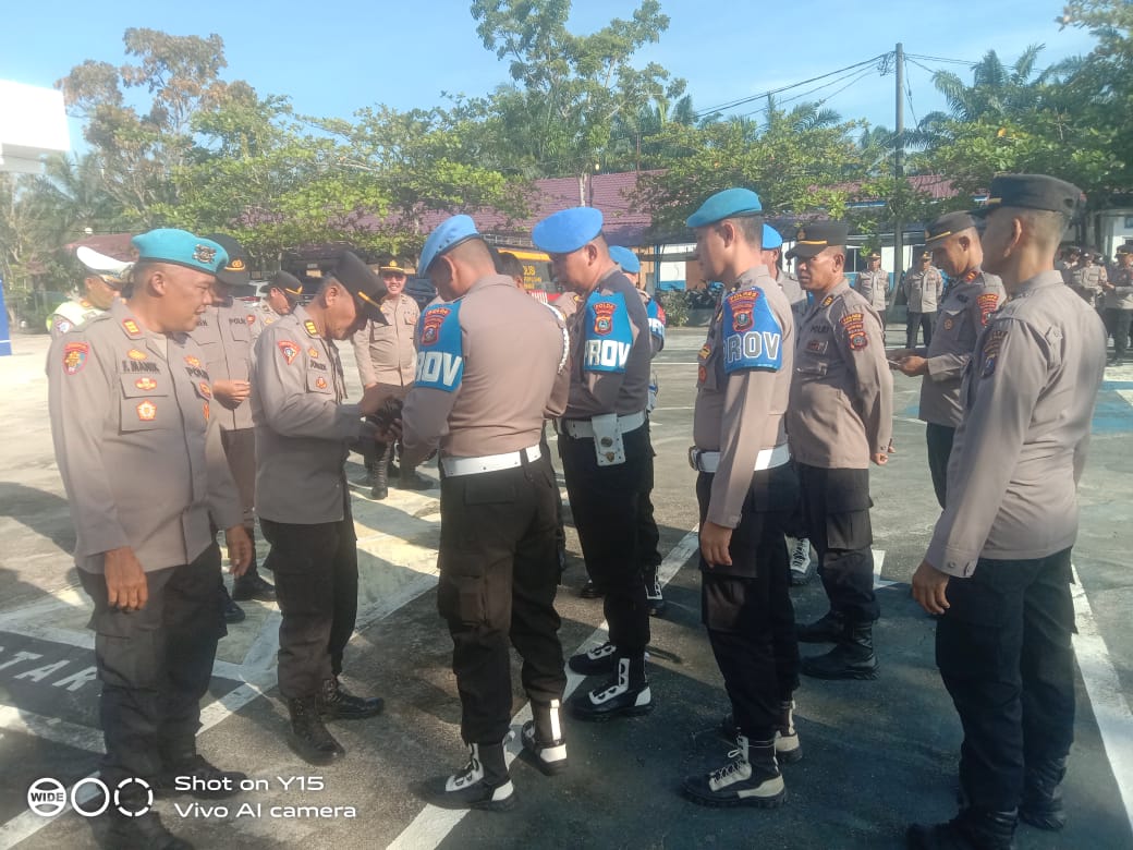 Subbid Provos Polda Sumut bersama Sipropam Polres Sergai Gaktibplin Kesiapan Personil