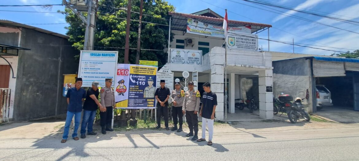 Fast Respons Polres Sergai Sosialisasi Layanan Cepat 110 Cegah Premanisme
