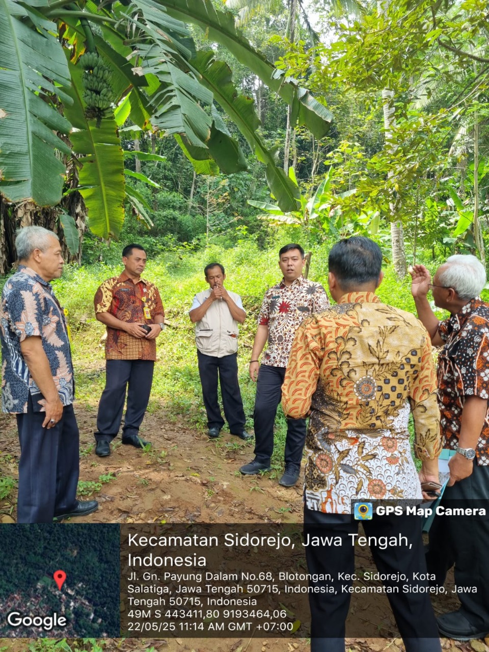Cek Lokasi Bersama Kepala Kelurahan Blotongan, Kepala Seksi Survei dan Pemetaan serta Kepala Seksi PPS Tunjukkan Sinergi Lintas Sektor