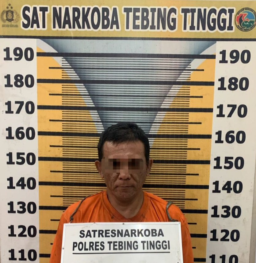 Bawa Dua Paket Sabu, Seorang Pria Ditangkap Sat Resnarkoba Polres Tebing Tinggi