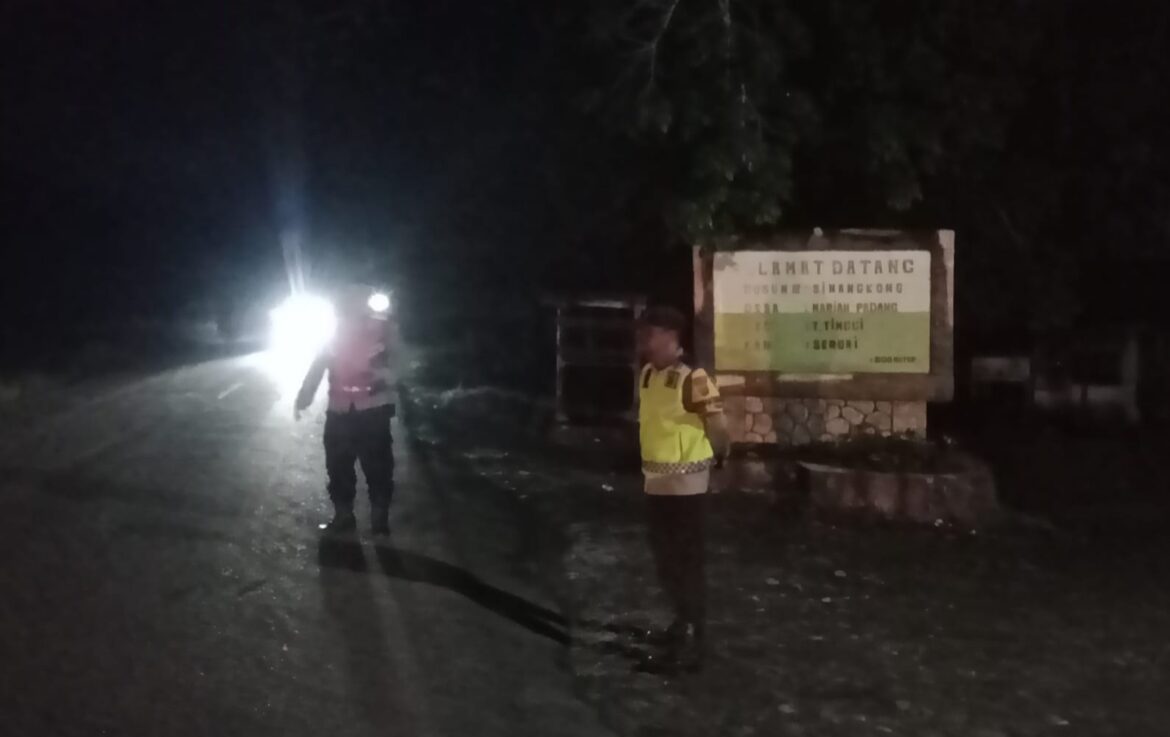 Polres Tebing Tinggi Patroli Blue Light Tindaklanjuti Laporan di Call Center 110