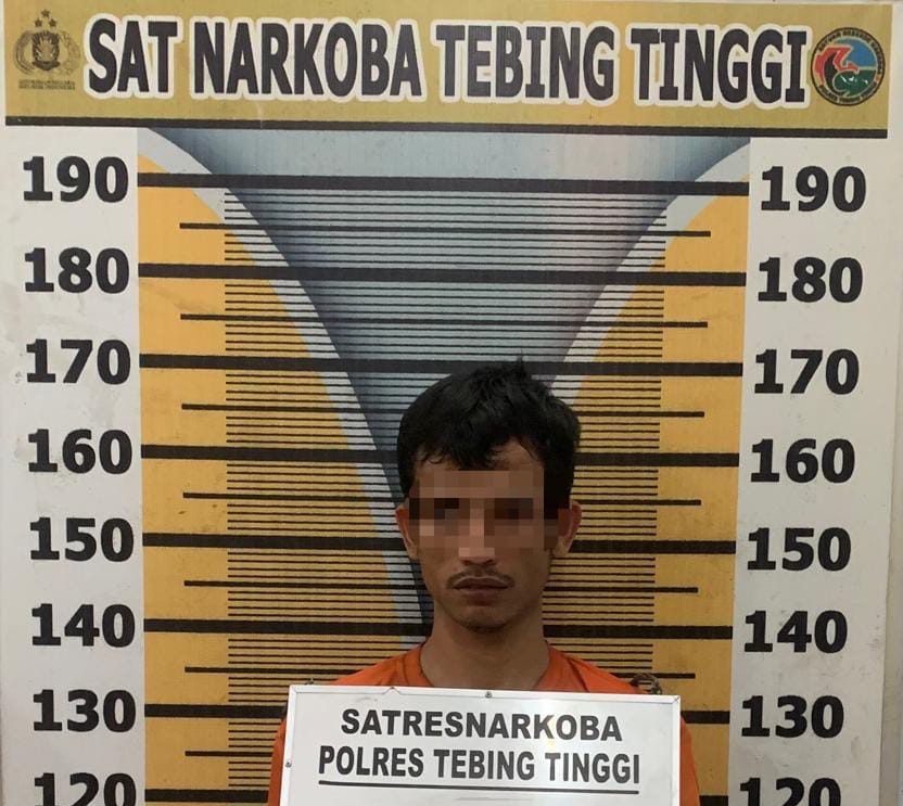 Sat Resnarkoba Polres Tebing Tinggi Ringkus Pengedar dan Sabu 1,59 Gram