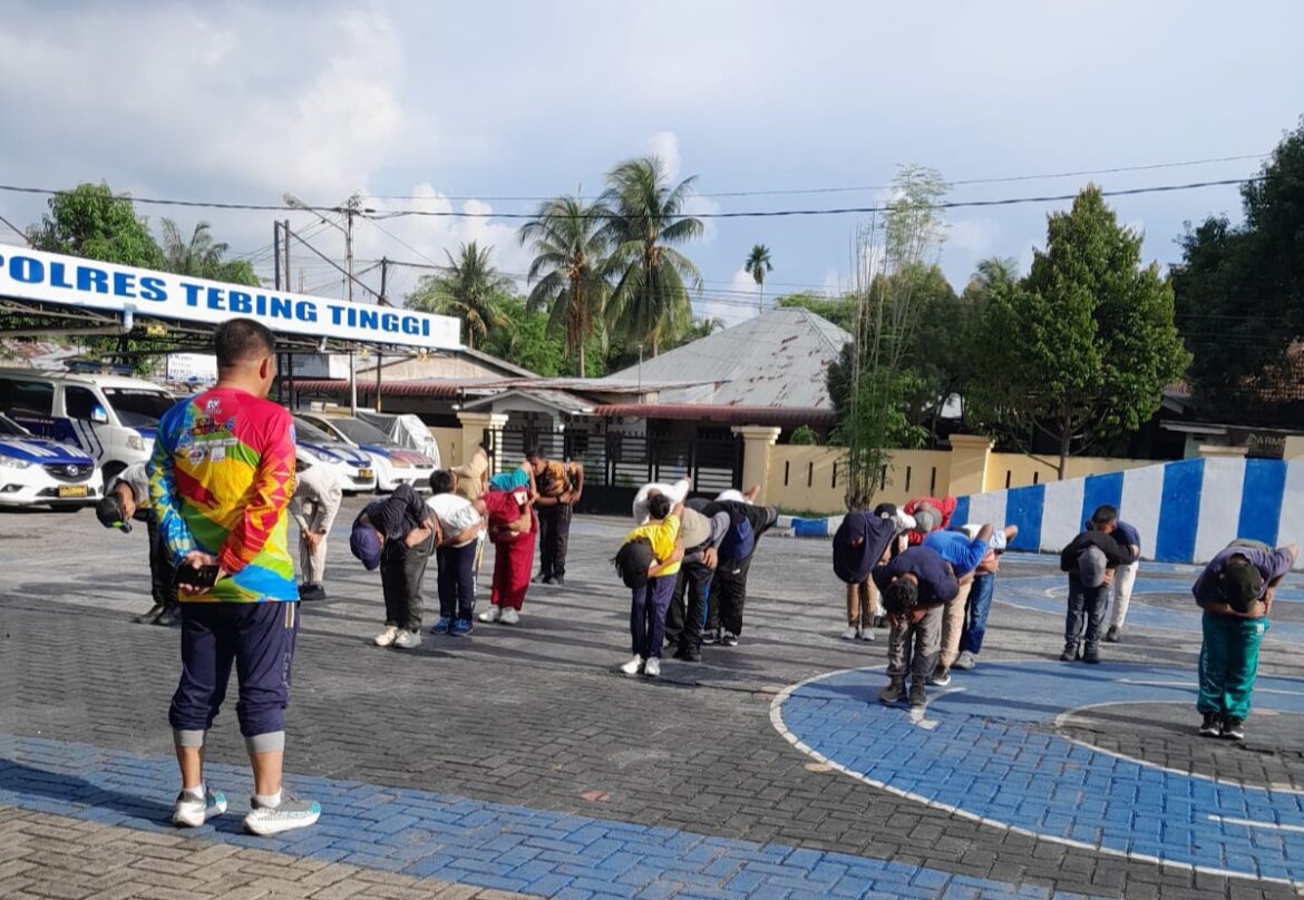 Tanamkan Disiplin Sejak Dini, Satlantas Polres Tebing Tinggi Gelar Pelatihan Polisi Cilik