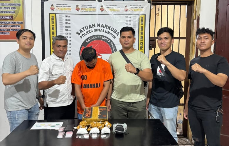 Kasat Narkoba Polres Simalungun Bekuk Bandar Sabu, Barang Bukti 3,3 Ons, Jaringan Bandar Narkoba Suro Masih Diburu
