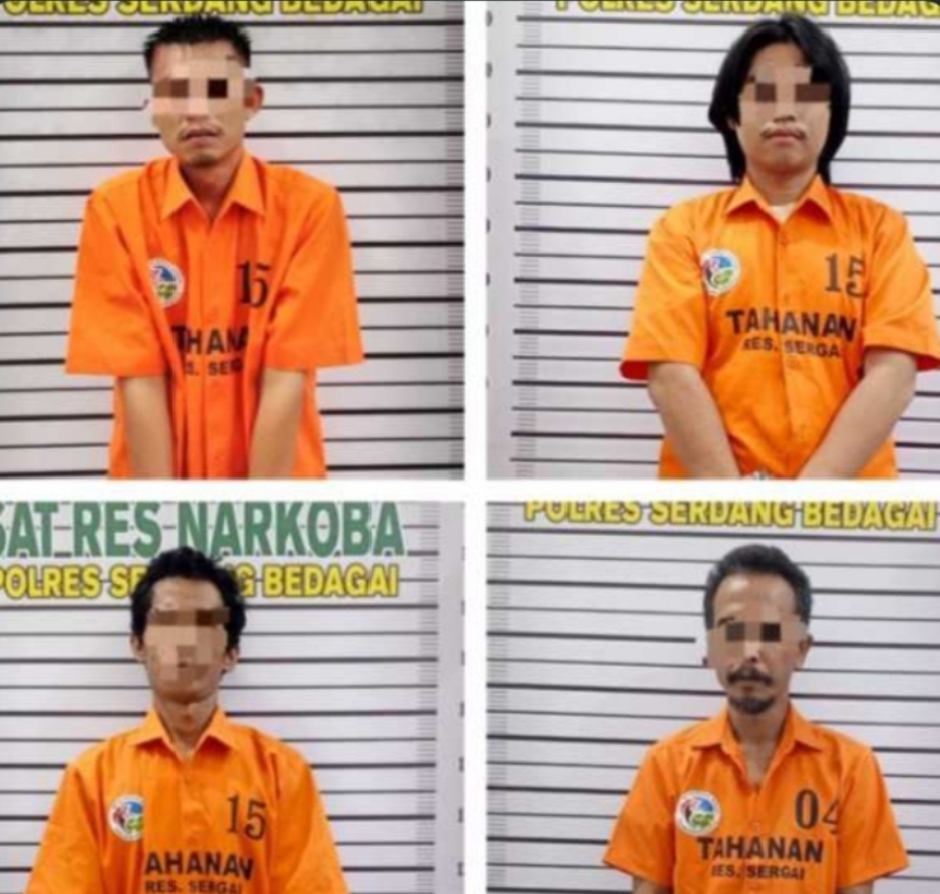 Sat Narkoba Polres Sergai Grebek Sarang Sabu