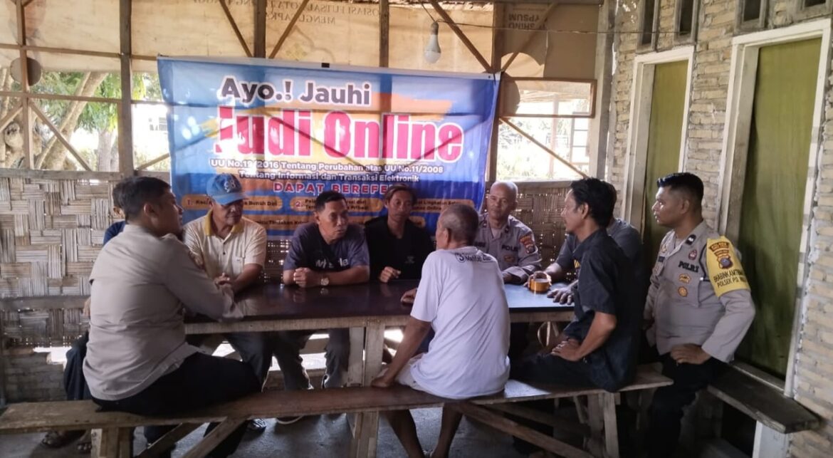 Polsek Padang Hulu Himbau Warga Jauhi Judi Online