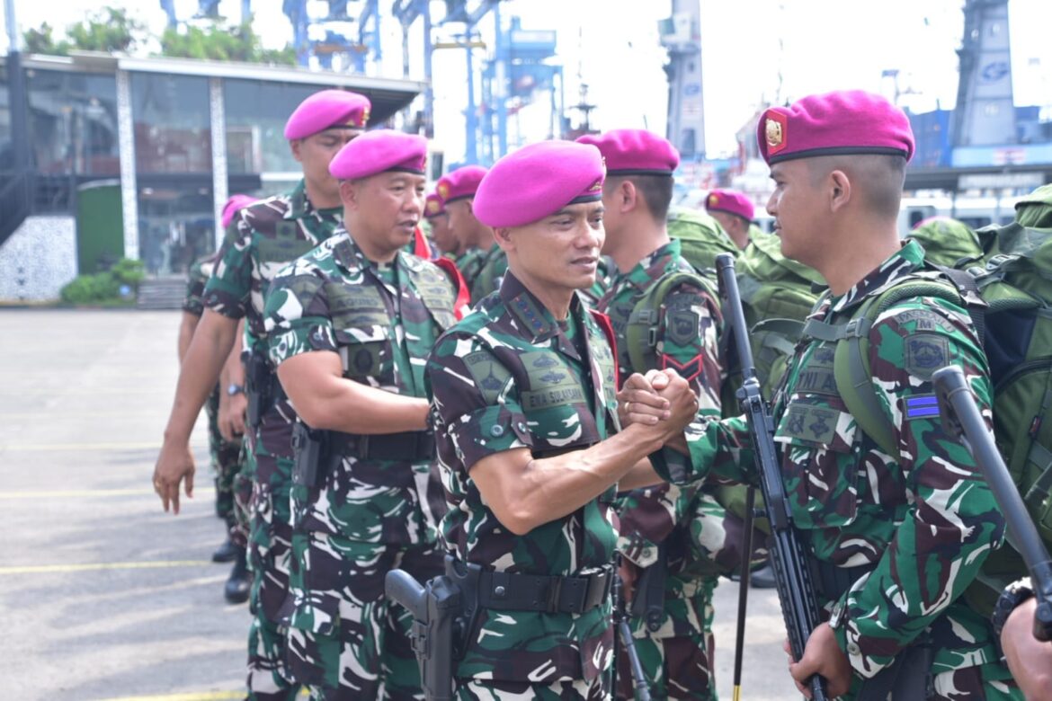 Danpasmar 1 Lepas Keberangkatan Prajuritnya Amankan Pulau Terluar Indonesia