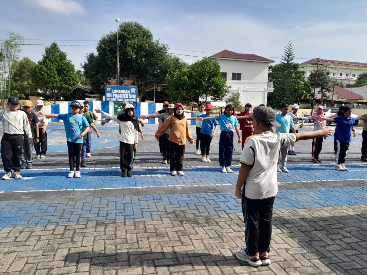 Sat Lantas Polres Tebing Tinggi Latih Pocil, Tanamkan Disiplin dan Tertib Berlalulintas