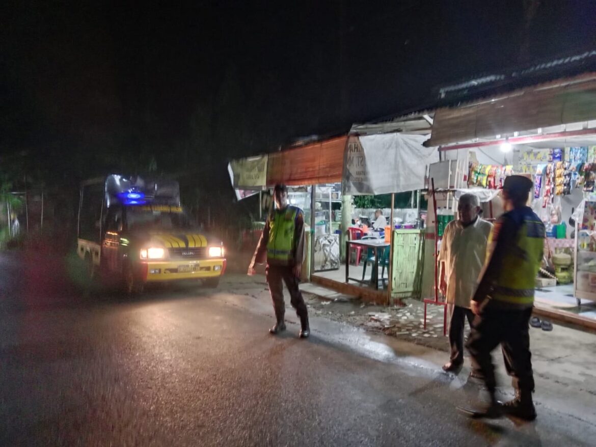 Cegah Geng Motor dan Balap Liar, Polsek Padang Hilir Gelar Patroli Blue Light