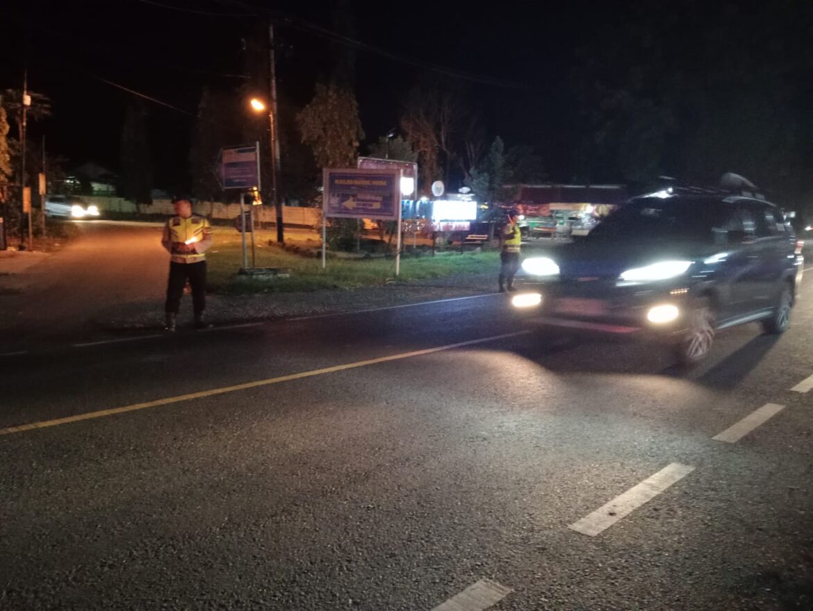 Patroli Blue Light Polsek Dolok Merawan Cegah Kejahatan Jalanan dan Geng Motor