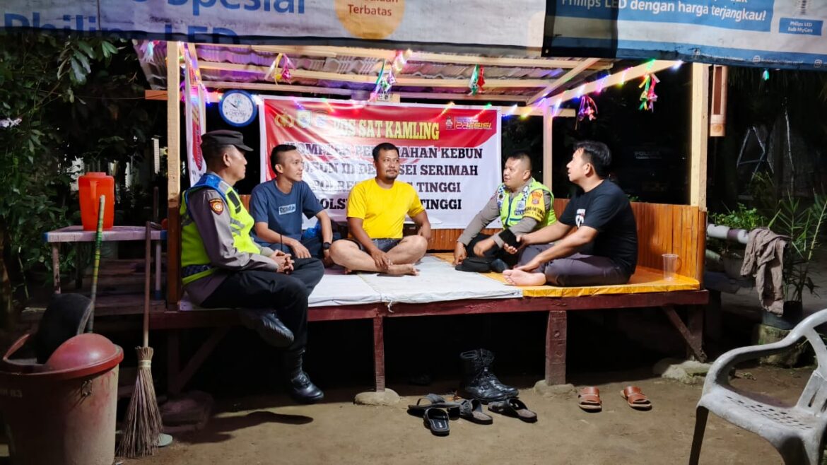 Polsek Tebing Tinggi Aktifkan Pos Kamling di Desa Sei Serimah