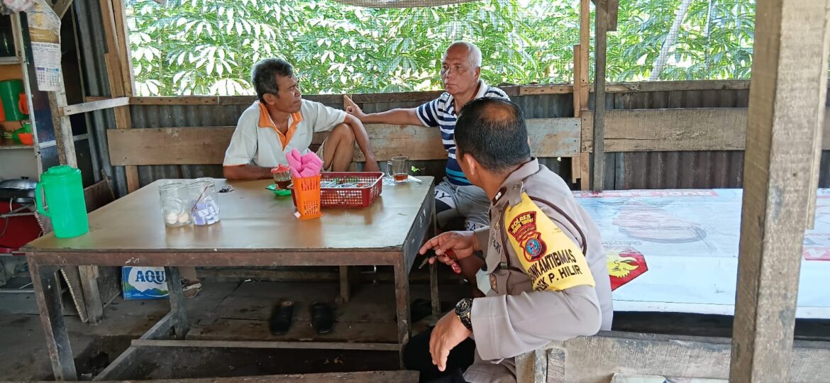 Polsek Padang Hilir Sampaikan Pesan Kamtibmas kepada Warga Jalan Baja