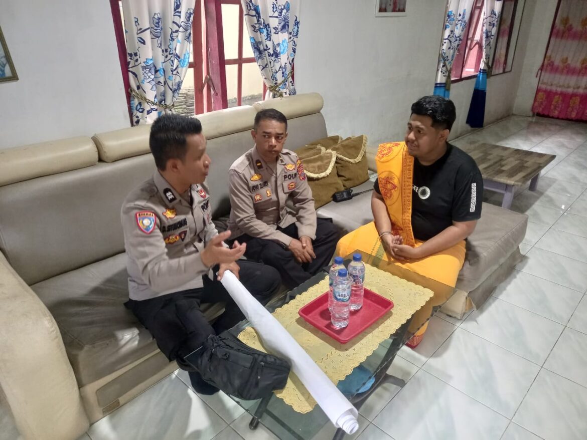 Jelang HUT Bhayangkara Ke-79, Satbinmas Polres Tebing Tinggi Sambang Tokoh Agama Hindu