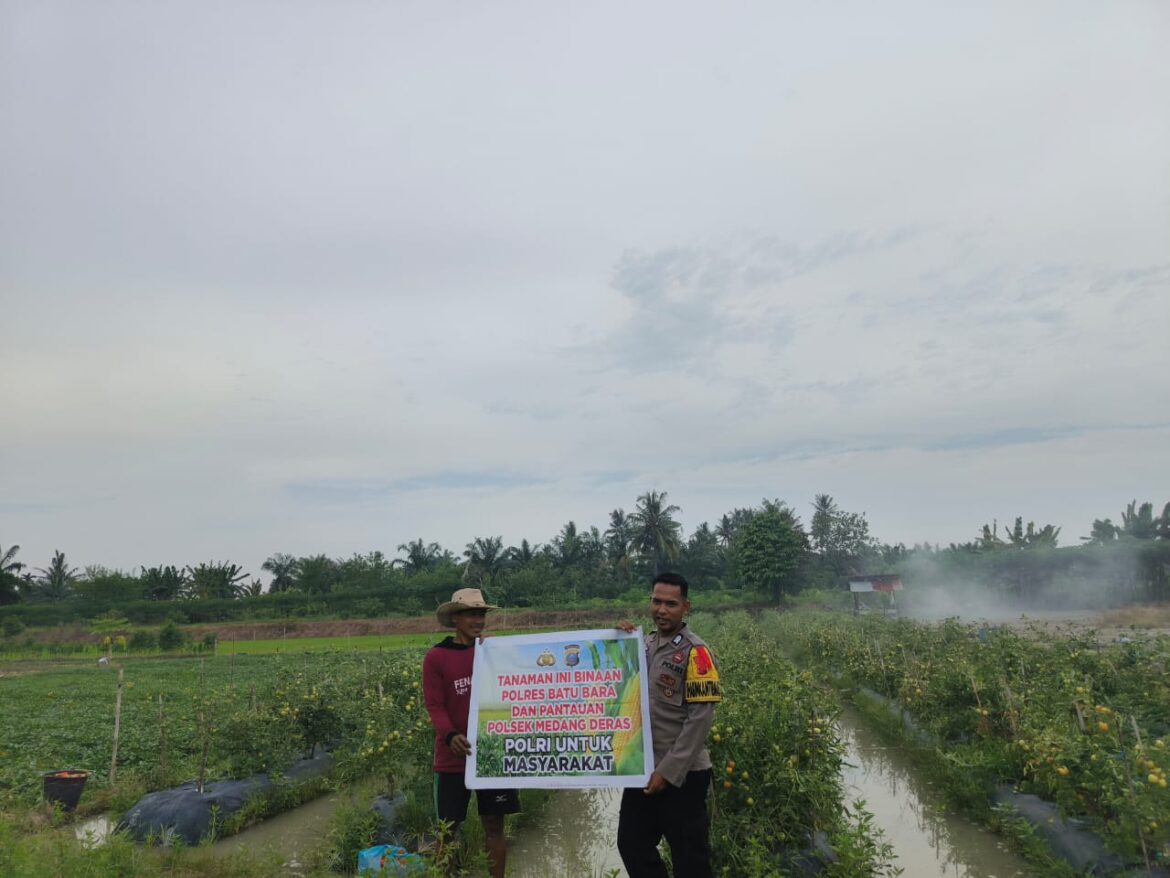 Polsek Medang Deras Ajak Warga Fungsikan Pekarangan Kosong