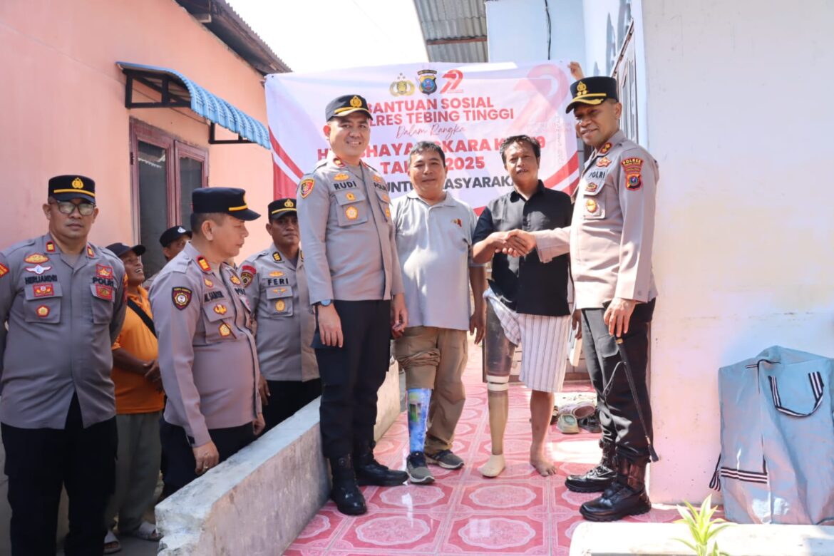 HUT Bhayangkara Ke-79, Polres Tebing Tinggi Berikan Kaki Palsu dan SIM Gratis Bagi Penyandang Disabilitas
