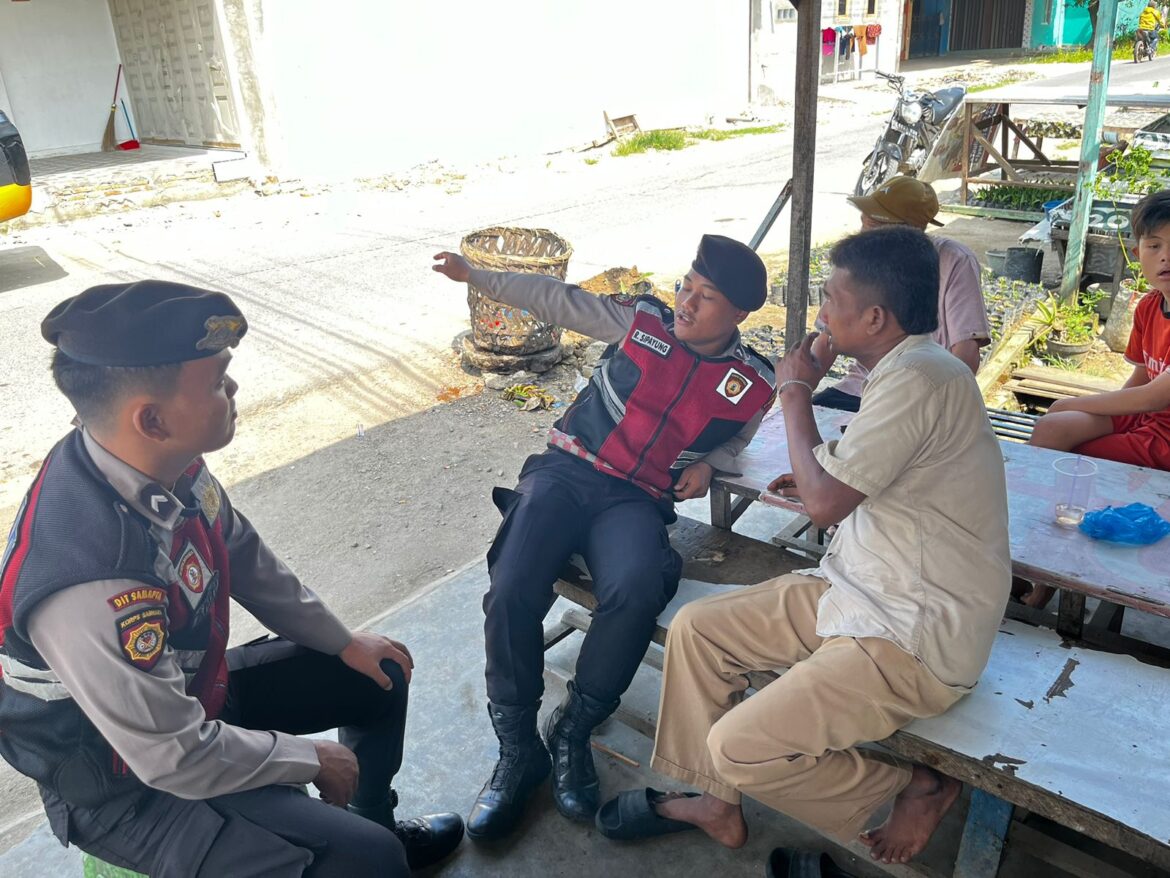 Sat Samapta Polres Batu Bara Cooling System di Simpang Teluk Bayu