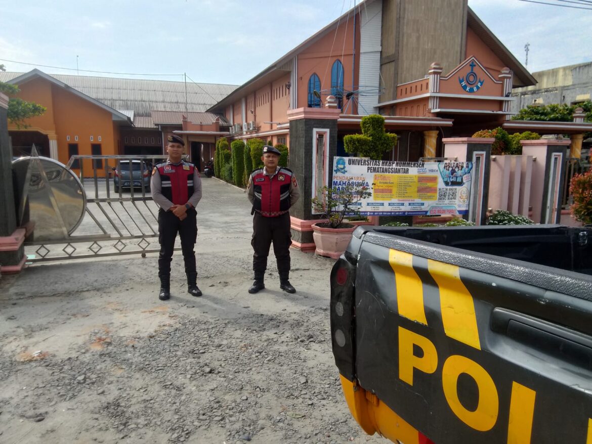 Sat Sabhara Polres Batu Bara Patroli dan Pengamanan Ibadah Minggu