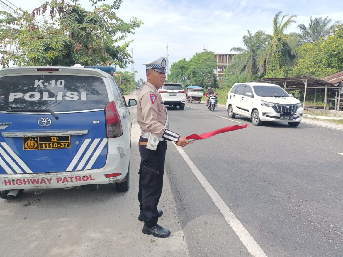 Sat Lantas Polres Batu Bara Patroli dan Pantau Arus Lalulintas Terkini