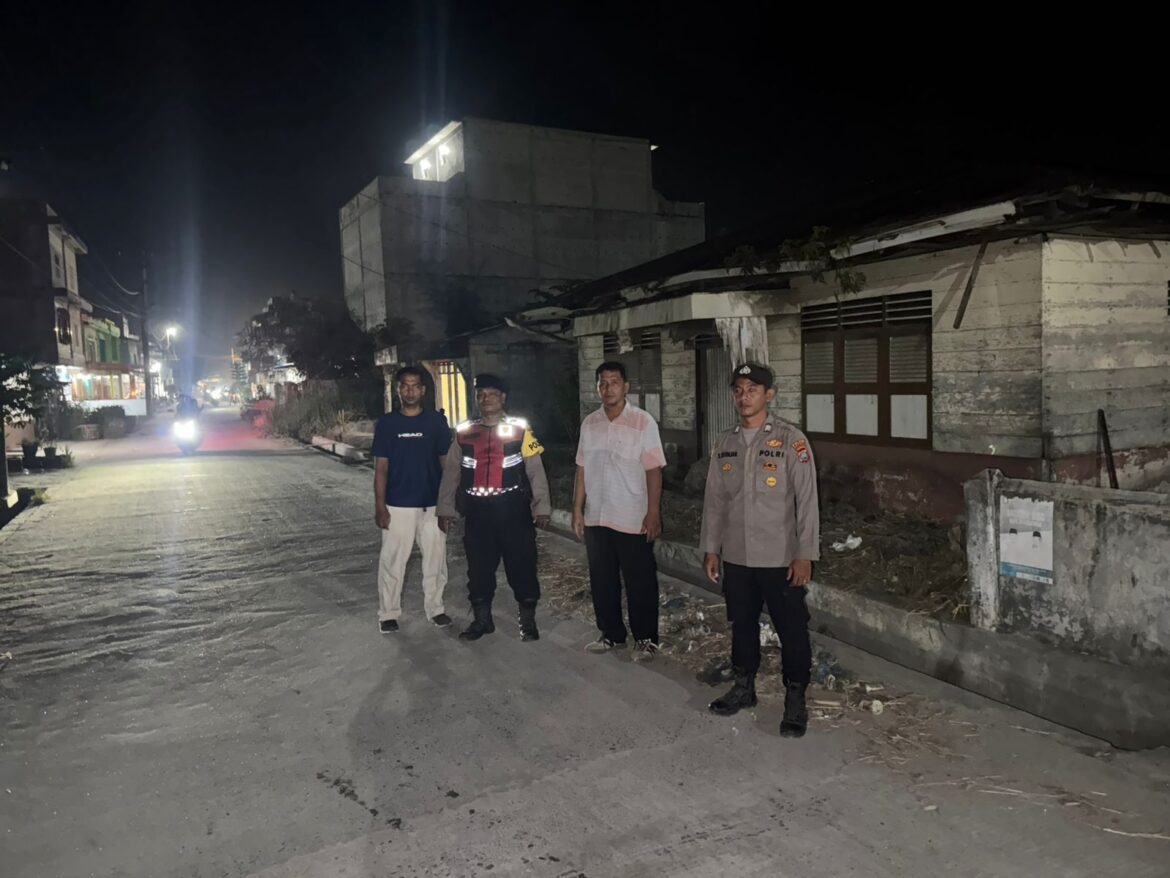 Polsek Medang Deras Gelar Patroli Antisipasi Kejahatan Malam