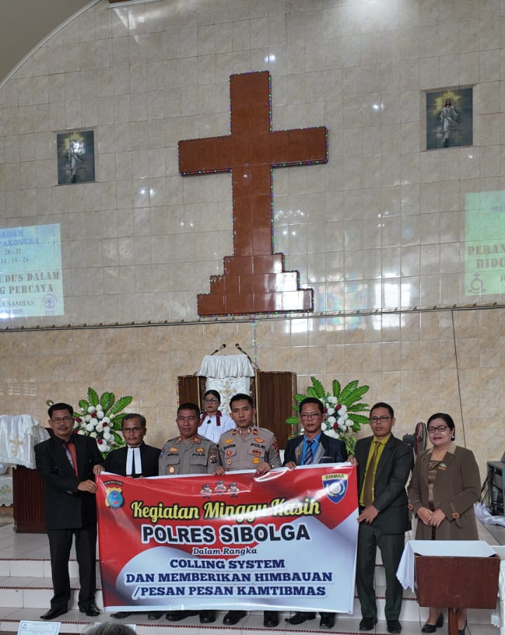 Polres Sibolga Laksanakan Minggu Kasih Dan Sosialisasi Call Center 110