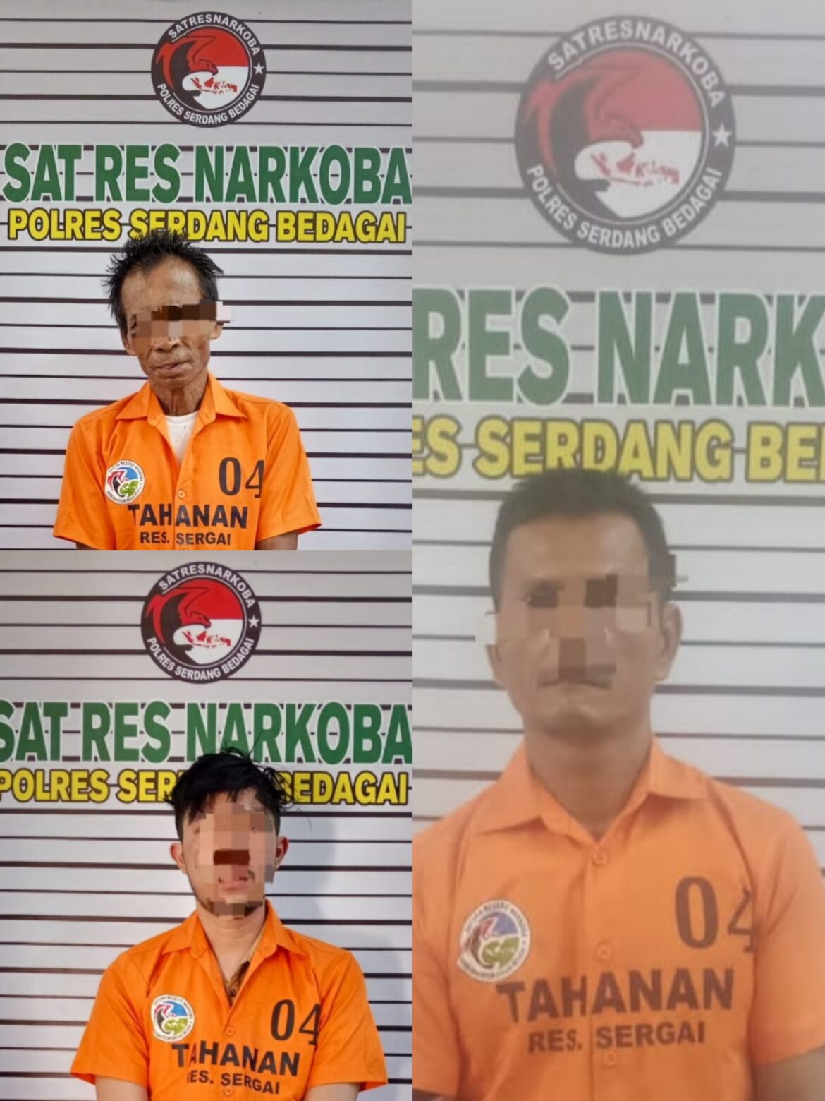 Sat Narkoba Polres Sergai Tangkap Tiga Tersangka Peredaran Sabu