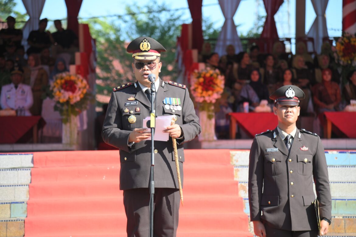 Kapolres Sibolga Irup Hari Bhayangkara Ke-79 Tahun 2025, Dilapangan Simaremare Sibolga