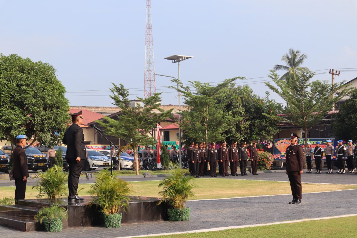 Kapolres Batu Bara Pimpin Upacara HUT Bhayangkara Ke-79